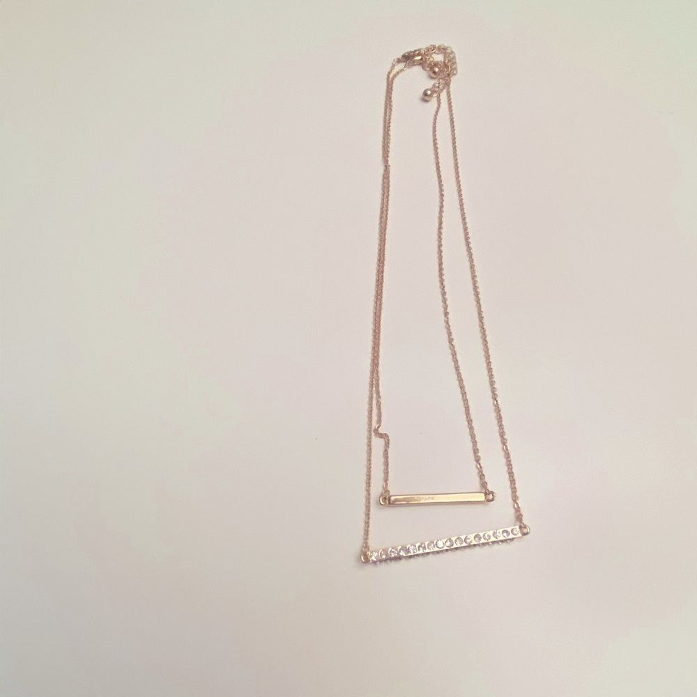 Set of 2 bar necklaces